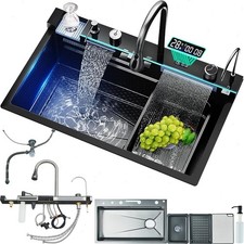 LED Inset Kitchen Sink Set