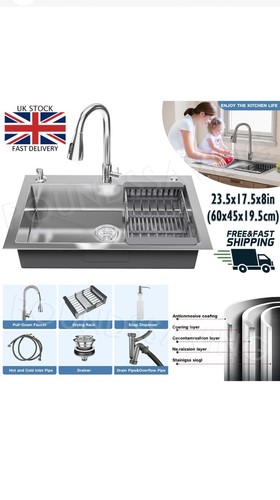 Drop in kitchen sink - 23.5",