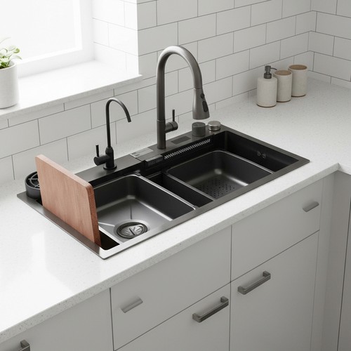 Modern kitchen sink single - modern,