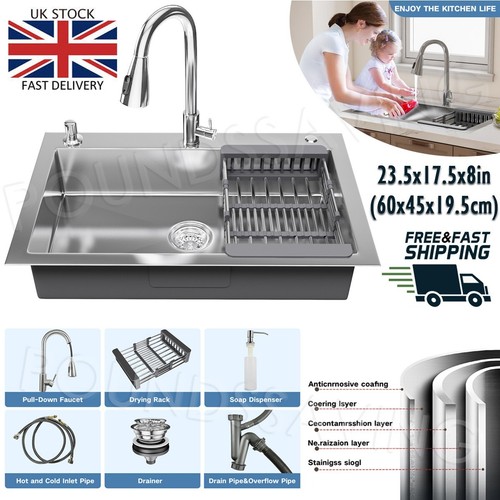Drop in kitchen sink - 23.5",